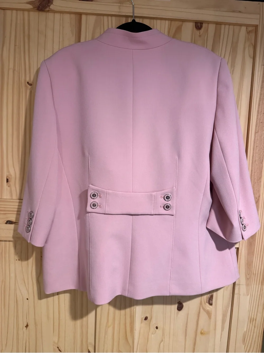 Preston & York Pink Collarless Blazer and Skirt Set Size 16